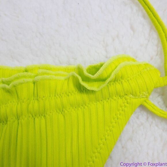 NEW Its Now Cool x free people the frill tri eco neon bikini bottom,‎ M - Picture 12 of 16